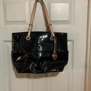 Michael Kors Patent Leather Jet Set Tote